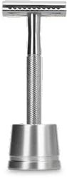 Bambaw Metal Safety Razor Silver + Stand