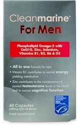Cleanmarine For Men 600mg Marine Gelcaps 60 Pack