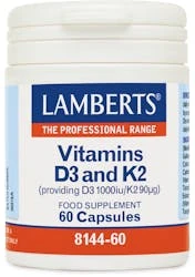 Lamberts Vitamins D3 1000iu And K2 90µg 60 Capsules