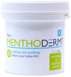 Menthoderm 1% Menthol Aqueous Crm Pot 500g