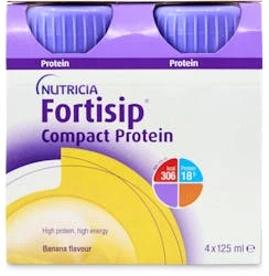 Nutricia Fortisip Compact Protein Drink Banana 4 X 125ml