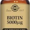 Solgar Biotin 5000µg 50 Vegetable Capsules