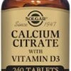 Solgar Calcium Citrate With Vitamin D3 240 Tablets -Beauty Shop solgar calcium citrate with vitamin d3 240 tablets 267252398