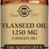 Solgar Cold Pressed Flaxseed Oil 1250mg 100 Softgels