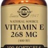 Solgar Vitamin E 268mg (400IU) 100 Softgels