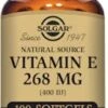 Solgar Vitamin E 268mg (400IU) 100 Vegetable Softgels -Beauty Shop solgar vitamin e 268 mg 400 iu 100 veg softgels 487839126