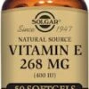Solgar Vitamin E 268mg (400IU) 50 Softgels