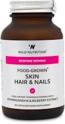 Wild Nutrition Food-Grown Skin, Hair & Nails 60 Capsules